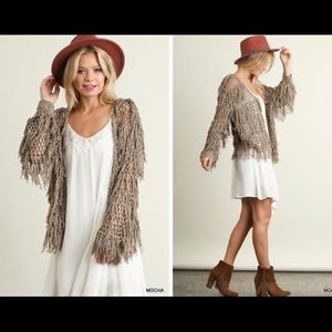 Umgee open knit cardigan- M
